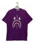 A BATHING APE（ア ベイシング エイプ）の古着「シャークプリントTシャツ」｜パープル