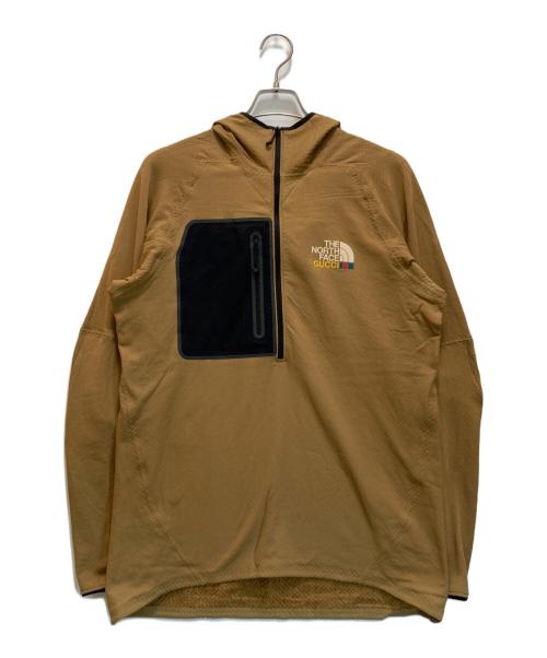 THE NORTH FACE（ザ ノース フェイス）THE NORTH FACE (ザ ノース フェイス) GUCCI (グッチ) テクニカルジャージーフリースプルオーバー ブラウン サイズ:Lの古着・服飾アイテム