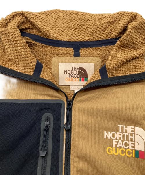 THE NORTH FACE（ザ ノース フェイス）THE NORTH FACE (ザ ノース フェイス) GUCCI (グッチ) テクニカルジャージーフリースプルオーバー ブラウン サイズ:Lの古着・服飾アイテム