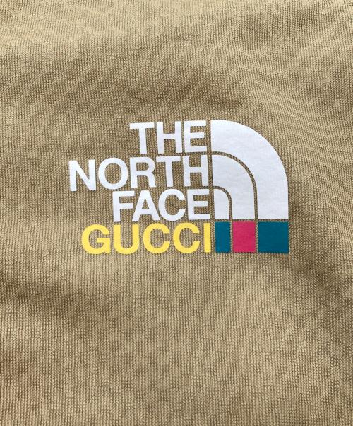 THE NORTH FACE（ザ ノース フェイス）THE NORTH FACE (ザ ノース フェイス) GUCCI (グッチ) テクニカルジャージーフリースプルオーバー ブラウン サイズ:Lの古着・服飾アイテム