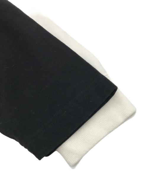 THE NORTHFACE PURPLELABEL（ザ・ノースフェイス パープルレーベル）THE NORTHFACE PURPLELABEL (ザ・ノースフェイス パープルレーベル) ハイバルキー ジャージー L/S ロゴTee ホワイト×グレー サイズ:Lの古着・服飾アイテム