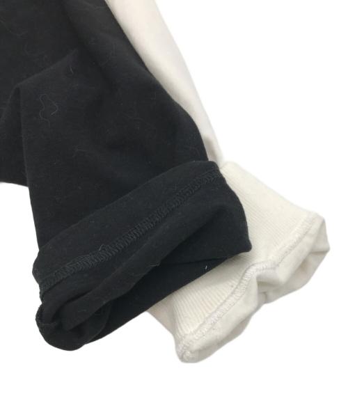 THE NORTHFACE PURPLELABEL（ザ・ノースフェイス パープルレーベル）THE NORTHFACE PURPLELABEL (ザ・ノースフェイス パープルレーベル) ハイバルキー ジャージー L/S ロゴTee ホワイト×グレー サイズ:Lの古着・服飾アイテム