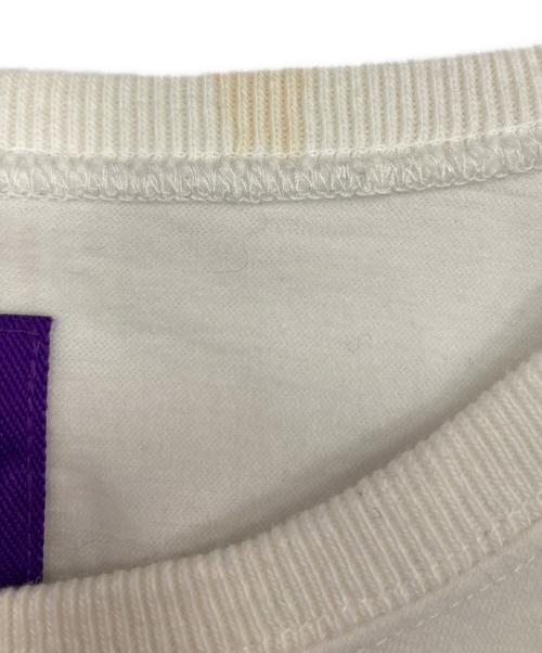 THE NORTHFACE PURPLELABEL（ザ・ノースフェイス パープルレーベル）THE NORTHFACE PURPLELABEL (ザ・ノースフェイス パープルレーベル) ハイバルキー ジャージー L/S ロゴTee ホワイト×グレー サイズ:Lの古着・服飾アイテム
