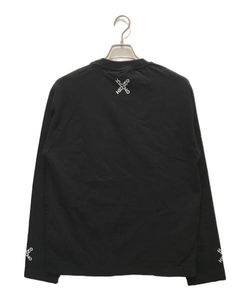 KENZO（ケンゾー）KENZO (ケンゾー) クロスロゴプリントカットソー ブラック サイズ:Lの古着・服飾アイテム