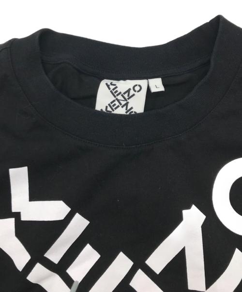 KENZO（ケンゾー）KENZO (ケンゾー) クロスロゴプリントカットソー ブラック サイズ:Lの古着・服飾アイテム