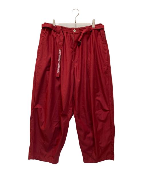 TIGHTBOOTH PRODUCTION（タイトブースプロダクション）TIGHTBOOTH PRODUCTION (タイトブースプロダクション) バルーンワイドパンツ レッド サイズ:Lの古着・服飾アイテム