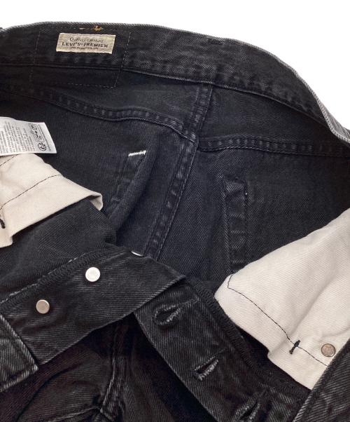 LEVI'S PReMIUM（リーバイス プレミアム）LEVI'S PReMIUM (リーバイスプレミアム) 別注 501 ブラックデニム ブラック サイズ: 73.5cmの古着・服飾アイテム