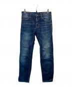 DSQUARED2ディースクエアード）の古着「ダメージ加工ストレッチスキニーデニムパンツ」｜インディゴ