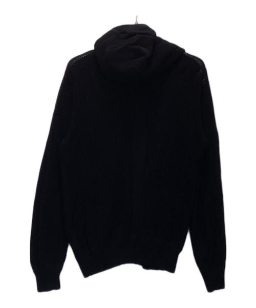 DIESEL（ディーゼル）DIESEL (ディーゼル) メッシュニットジップパーカー ブラック サイズ:Mの古着・服飾アイテム