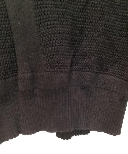 DIESEL（ディーゼル）DIESEL (ディーゼル) メッシュニットジップパーカー ブラック サイズ:Mの古着・服飾アイテム