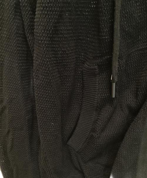 DIESEL（ディーゼル）DIESEL (ディーゼル) メッシュニットジップパーカー ブラック サイズ:Mの古着・服飾アイテム