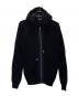 DIESEL（ディーゼル）の古着「メッシュニットジップパーカー」｜ブラック