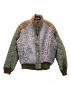 DIESELディーゼル）の古着「ボア切替ブルゾン」｜カーキ