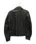 Rookie Leathers (ルーキーレザー) 襟付シングルライダースジャケット ブラック サイズ:M：10000円