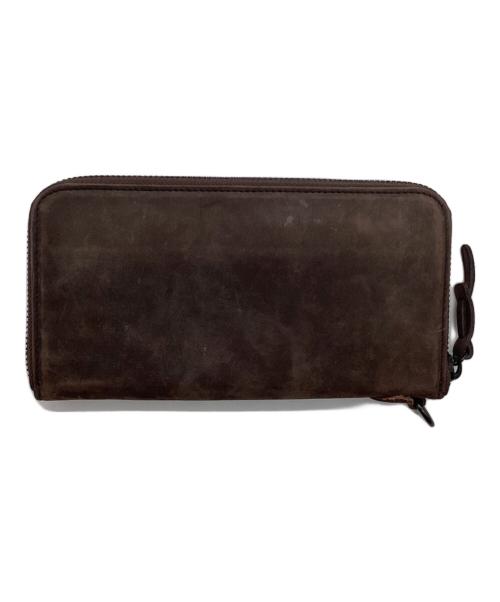 corbo（コルボ）corbo (コルボ) ラウンドファスナーウォレット ブラウンの古着・服飾アイテム