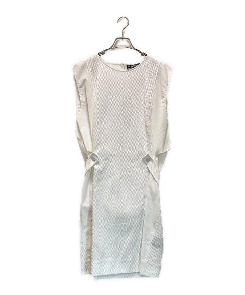 Salvatore Ferragamo（サルヴァトーレ フェラガモ）Salvatore Ferragamo (サルヴァトーレ フェラガモ) ノースリーブワンピース ホワイト サイズ:48の古着・服飾アイテム