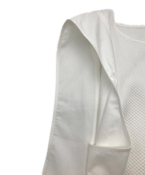 Salvatore Ferragamo（サルヴァトーレ フェラガモ）Salvatore Ferragamo (サルヴァトーレ フェラガモ) ノースリーブワンピース ホワイト サイズ:48の古着・服飾アイテム