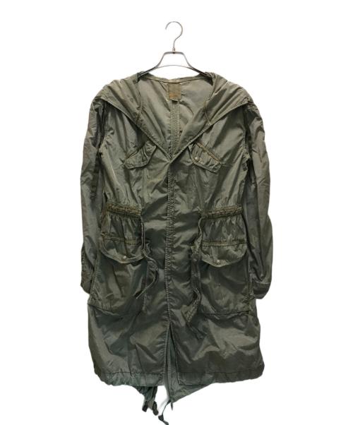 DIESEL（ディーゼル）DIESEL (ディーゼル) ナイロンフーデッドミリタリーコート カーキ サイズ:Mの古着・服飾アイテム