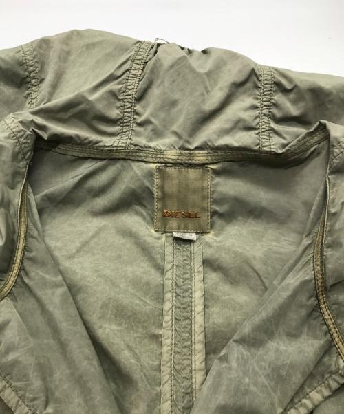DIESEL（ディーゼル）DIESEL (ディーゼル) ナイロンフーデッドミリタリーコート カーキ サイズ:Mの古着・服飾アイテム