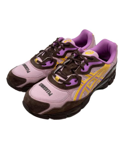 asics（アシックス）asics (アシックス) PLEASURES (プレジャーズ) GEL-NYC ピンク×ブラウン サイズ:29の古着・服飾アイテム
