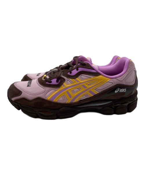 asics（アシックス）asics (アシックス) PLEASURES (プレジャーズ) GEL-NYC ピンク×ブラウン サイズ:29の古着・服飾アイテム