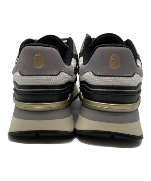 A BATHING APE（ア ベイシング エイプ）A BATHING APE (ア ベイシング エイプ) ローカットスニーカー ホワイト×ブラック サイズ:29 未使用品の古着・服飾アイテム