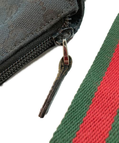 GUCCI（グッチ）GUCCI (グッチ) GGキャンバス ショルダーバッグ ブラックの古着・服飾アイテム