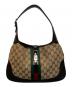 GUCCI（グッチ）の古着「ジャッキー GGキャンバスショルダーバッグ」｜ベージュ×ブラウン