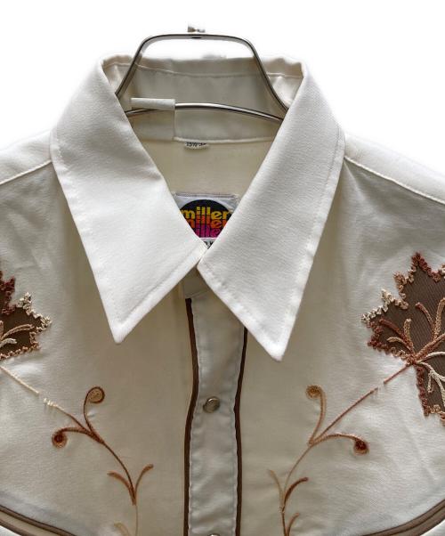 miller（ミラー）miller (ミラー) ヴィンテージ刺繍ウエスタンシャツ サイズ:15 1/2-34の古着・服飾アイテム