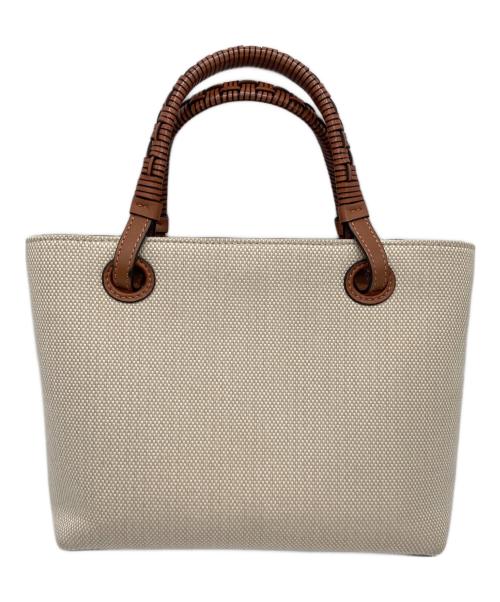 LOEWE（ロエベ）LOEWE (ロエベ) アナグラムミニトートバッグ エクリュ×タンの古着・服飾アイテム