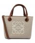 LOEWE（ロエベ）の古着「アナグラムミニトートバッグ」｜エクリュ×タン