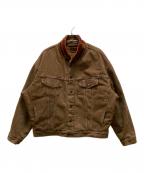 LEVI'Sリーバイス）の古着「裏ネイティブブランケット トラッカージャケット」｜ブラウン