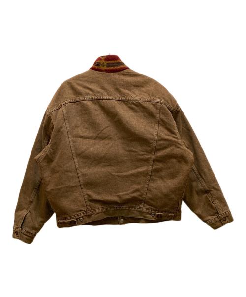 LEVI'S（リーバイス）LEVI'S (リーバイス) 裏ネイティブブランケット トラッカージャケット ブラウン サイズ:XLの古着・服飾アイテム