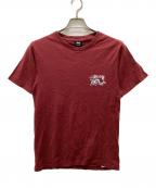 stussyステューシー）の古着「ドラゴンプリントTシャツ」｜ブラウン