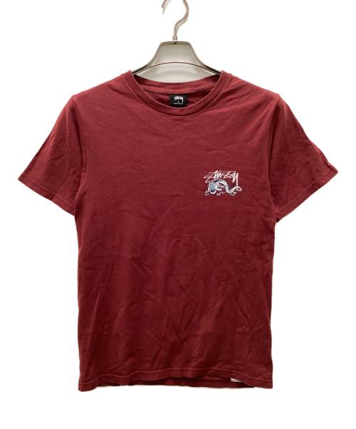 stussy（ステューシー）stussy (ステューシー) ドラゴンプリントTシャツ ブラウン サイズ:Sの古着・服飾アイテム