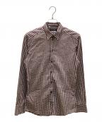 DOLCE & GABBANAドルチェ＆ガッバーナ）の古着「チェックシャツ」｜ブラウン