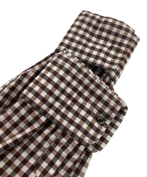 DOLCE & GABBANA（ドルチェ＆ガッバーナ）DOLCE & GABBANA (ドルチェ＆ガッバーナ) チェックシャツ ブラウン サイズ:15/38の古着・服飾アイテム