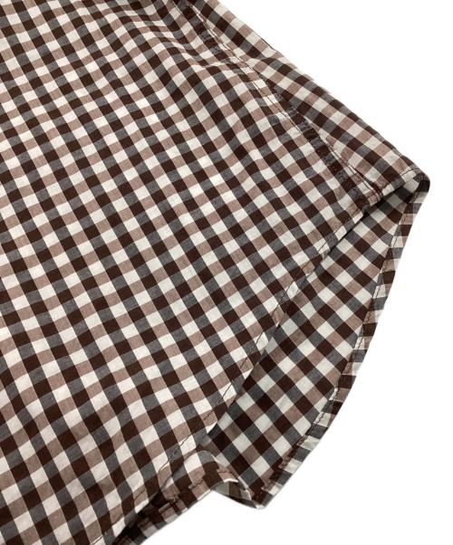 DOLCE & GABBANA（ドルチェ＆ガッバーナ）DOLCE & GABBANA (ドルチェ＆ガッバーナ) チェックシャツ ブラウン サイズ:15/38の古着・服飾アイテム