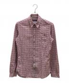 DOLCE & GABBANAドルチェ＆ガッバーナ）の古着「チェックシャツ」｜レッド×ブルー
