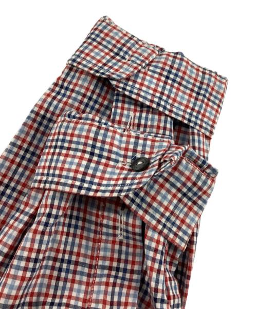 DOLCE & GABBANA（ドルチェ＆ガッバーナ）DOLCE & GABBANA (ドルチェ＆ガッバーナ) チェックシャツ レッド×ブルー サイズ:15/38の古着・服飾アイテム