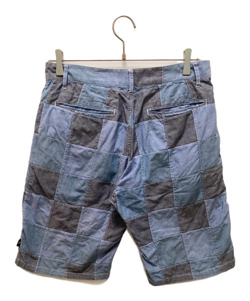 stussy（ステューシー）stussy (ステューシー) パッチワークショーツ ブルー サイズ:W28の古着・服飾アイテム