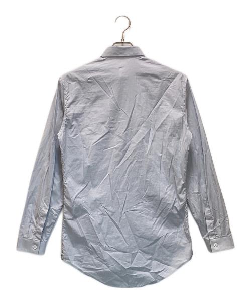 DIOR HOMME（ディオール オム）DIOR HOMME (ディオール オム) Bee刺繍 比翼ドレスシャツ ブルー サイズ:37の古着・服飾アイテム