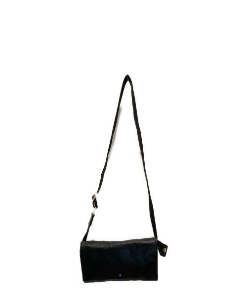 ear PAPILLONNER（イアパピヨネ）ear PAPILLONNER (イアパピヨネ) ワイドテープボディバッグ Sサイズ ブラックの古着・服飾アイテム