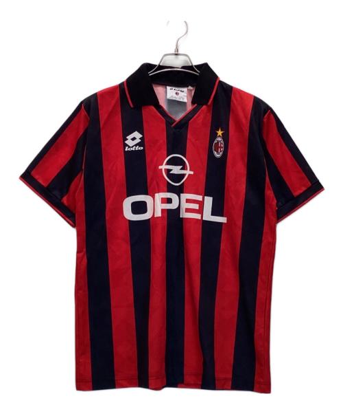 LOTTO（ロット）LOTTO (ロット) サッカーユニフォーム レッド×ブラック サイズ:Mの古着・服飾アイテム