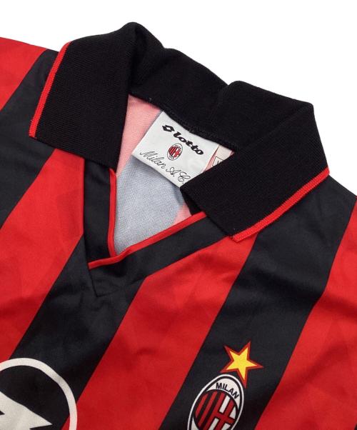 LOTTO（ロット）LOTTO (ロット) サッカーユニフォーム レッド×ブラック サイズ:Mの古着・服飾アイテム