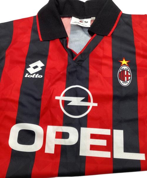 LOTTO（ロット）LOTTO (ロット) サッカーユニフォーム レッド×ブラック サイズ:Mの古着・服飾アイテム