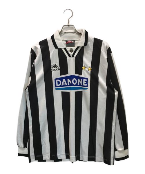 KAPPA（カッパ）KAPPA (カッパ) サッカーユニフォーム ホワイト×ブラック サイズ:Lの古着・服飾アイテム