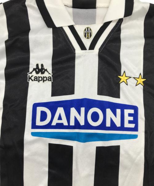 KAPPA（カッパ）KAPPA (カッパ) サッカーユニフォーム ホワイト×ブラック サイズ:Lの古着・服飾アイテム