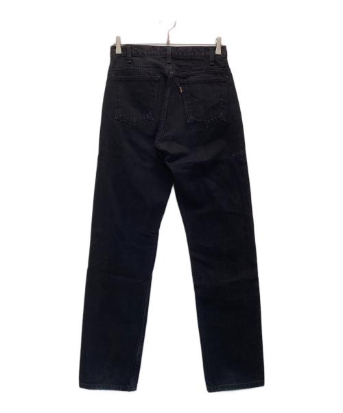 LEVI'S（リーバイス）LEVI'S (リーバイス) ヴィンテージブラックデニムパンツ ブラック サイズ:不明(実寸ウエスト約72cm×股下約80cm)の古着・服飾アイテム