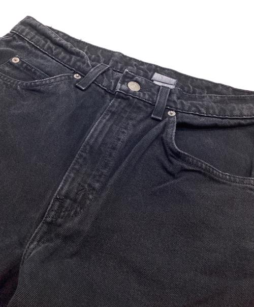 LEVI'S（リーバイス）LEVI'S (リーバイス) ヴィンテージブラックデニムパンツ ブラック サイズ:不明(実寸ウエスト約72cm×股下約80cm)の古着・服飾アイテム